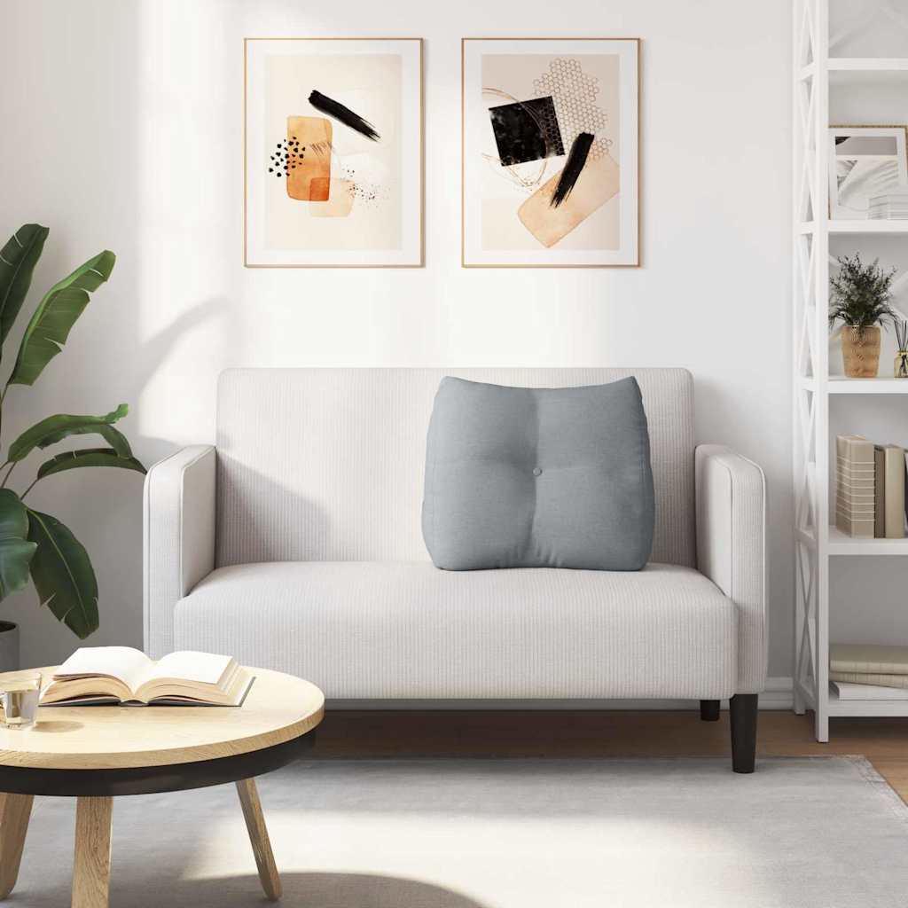 vidaXL Poduszka na plecy Jasnoszary 60 x 24 x 50 cm tkanina