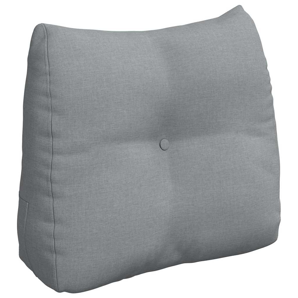 vidaXL Poduszka na plecy Jasnoszary 60 x 24 x 50 cm tkanina