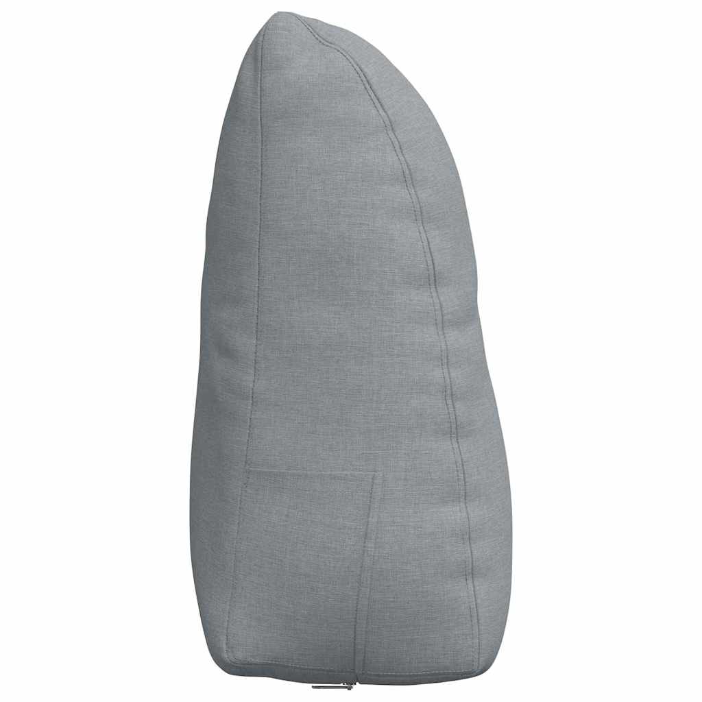 vidaXL Poduszka na plecy Jasnoszary 60 x 24 x 50 cm tkanina