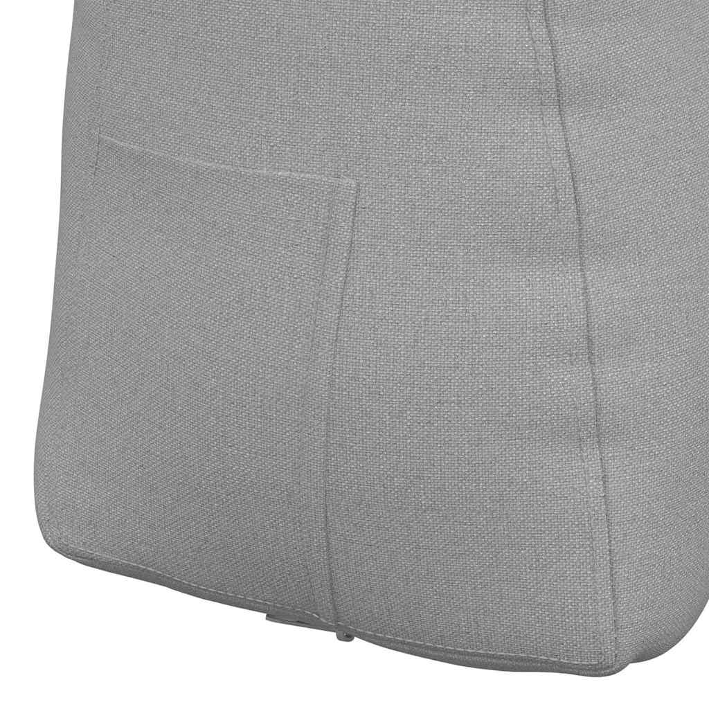 vidaXL Poduszka na plecy Szary chmur 60 x 24 x 50 cm tkanina