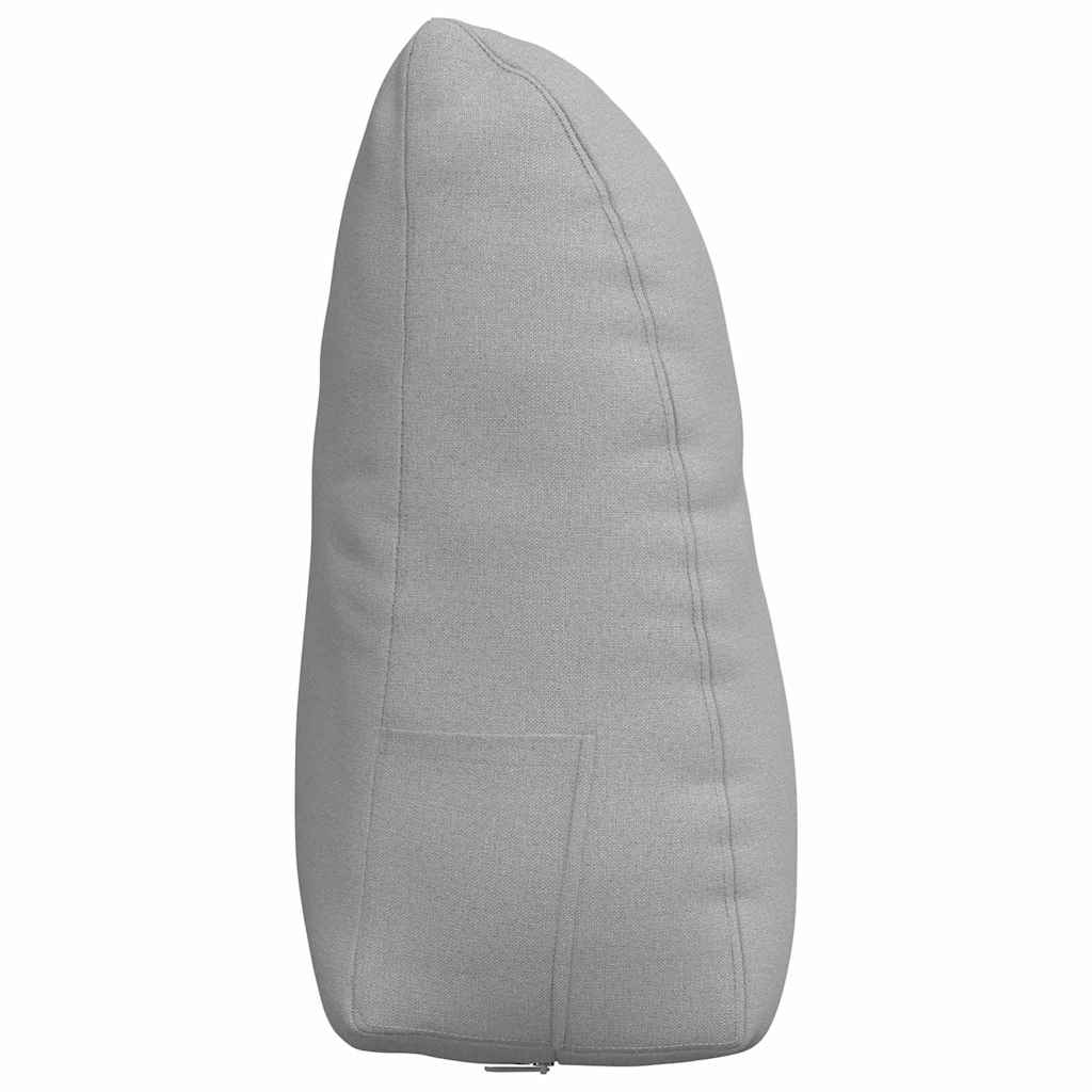 vidaXL Poduszka na plecy Szary chmur 60 x 24 x 50 cm tkanina