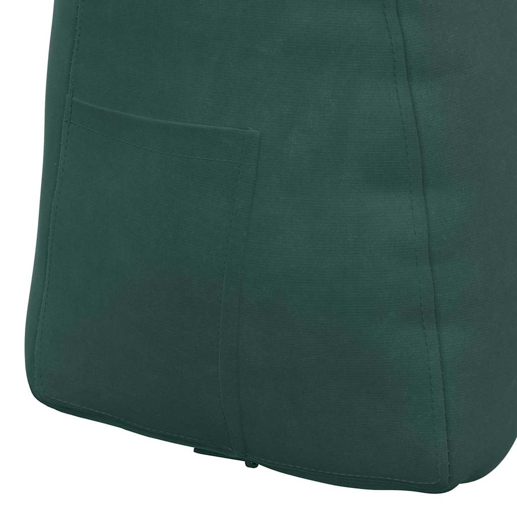 vidaXL Poduszka na plecy Ciemna zieleń 60 x 24 x 50 cm Aksamit