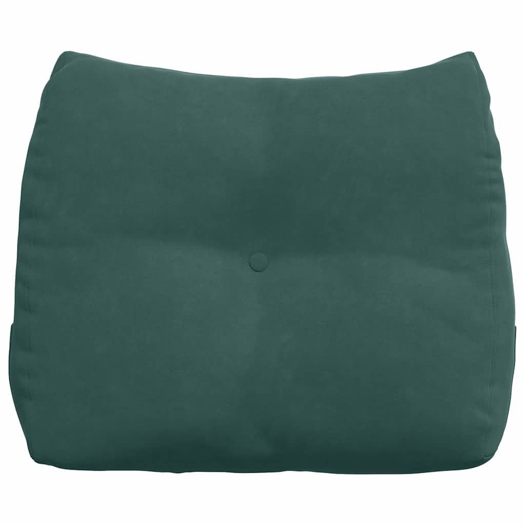 vidaXL Poduszka na plecy Ciemna zieleń 60 x 24 x 50 cm Aksamit