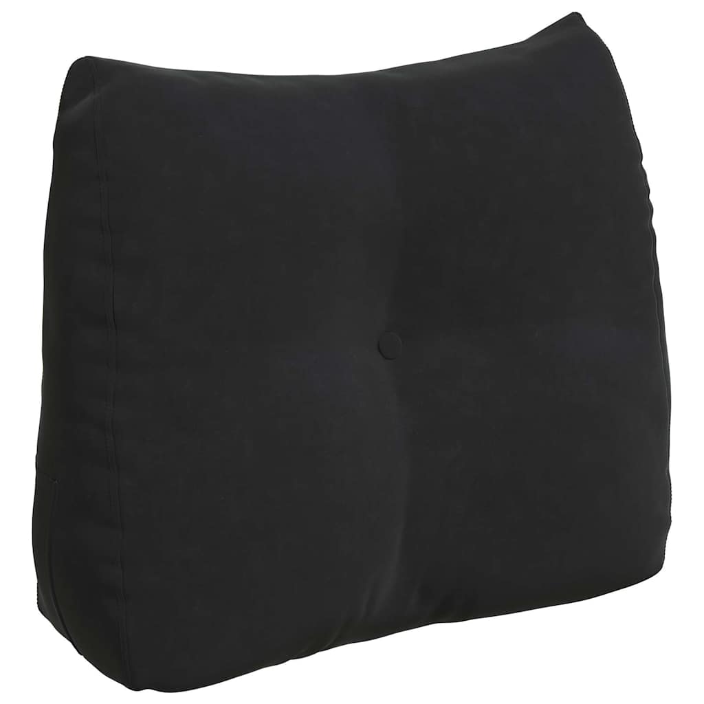 vidaXL Poduszka na plecy Czarny 60 x 24 x 50 cm Aksamit