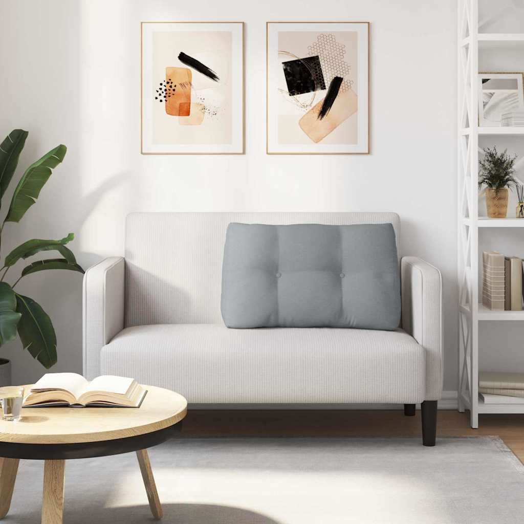 vidaXL Poduszka na plecy Jasnoszary 80 x 24 x 50 cm tkanina