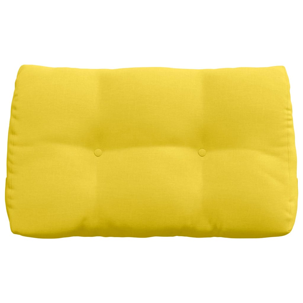 vidaXL Poduszka na plecy Jasnożółty 80 x 24 x 50 cm tkanina