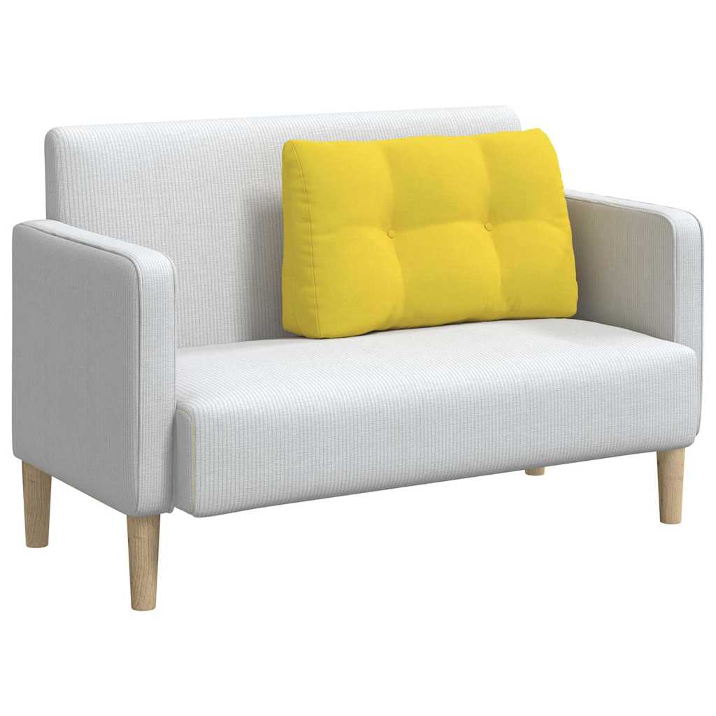 vidaXL Poduszka na plecy Jasnożółty 80 x 24 x 50 cm tkanina