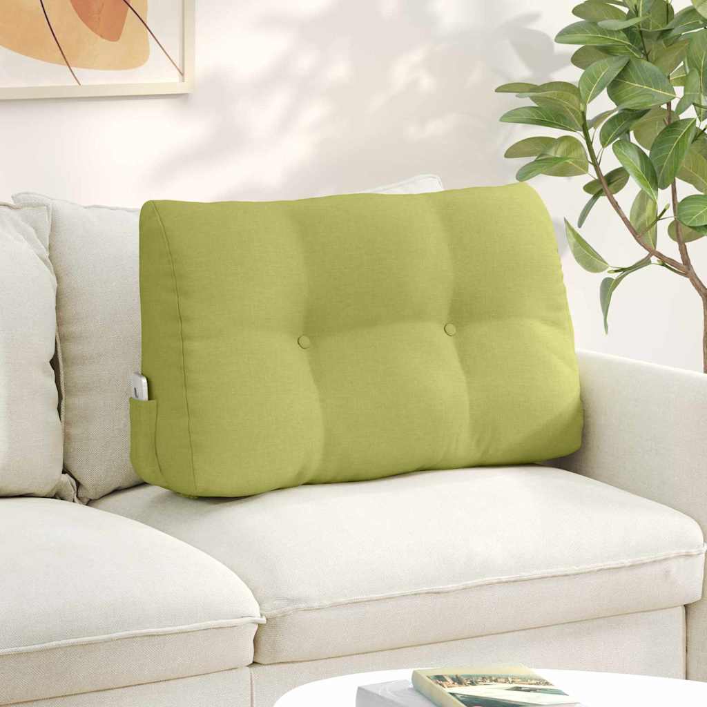 vidaXL Poduszka na plecy Jasnozielony 80 x 24 x 50 cm tkanina