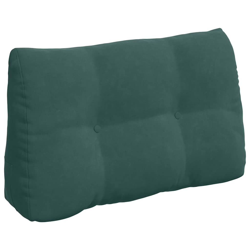 vidaXL Poduszka na plecy Ciemna zieleń 80 x 24 x 50 cm Aksamit