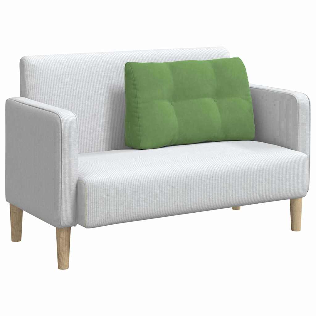 vidaXL Poduszka na plecy Jasnozielony 80 x 24 x 50 cm Aksamit