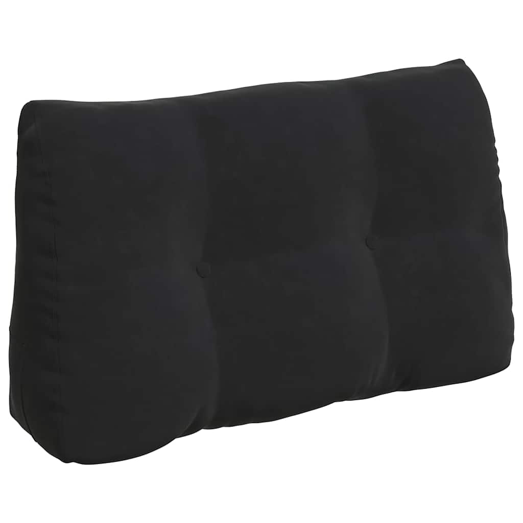 vidaXL Poduszka na plecy Czarny 80 x 24 x 50 cm Aksamit
