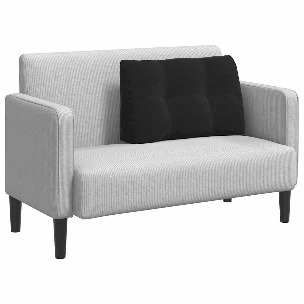 vidaXL Poduszka na plecy Czarny 80 x 24 x 50 cm Aksamit
