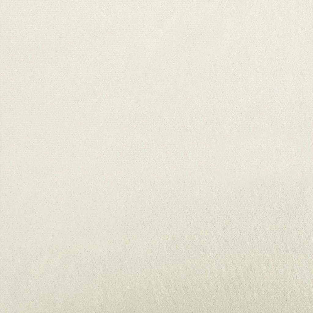 vidaXL Poduszka na plecy Kremowy 80 x 24 x 50 cm Aksamit