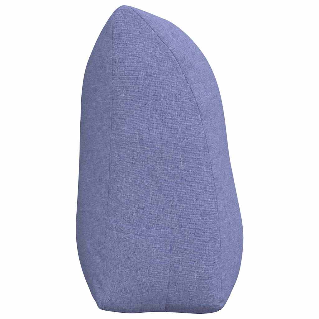 vidaXL Poduszka na plecy Niebieski dżins 100 x 24 x 50 cm tkanina