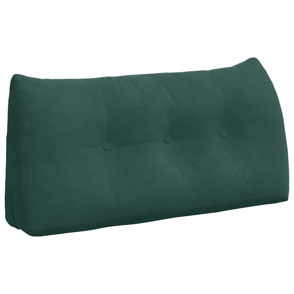 vidaXL Poduszka na plecy Ciemna zieleń 100 x 24 x 50 cm Aksamit