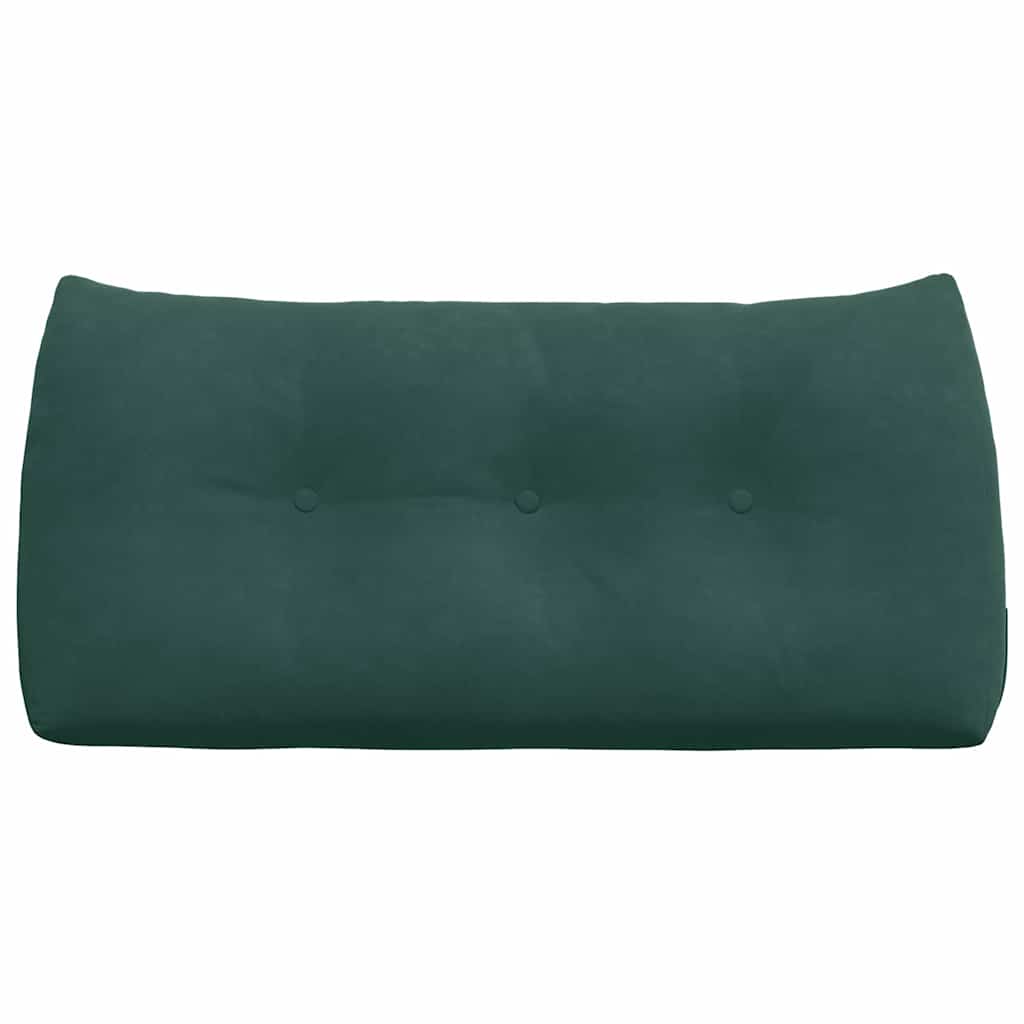 vidaXL Poduszka na plecy Ciemna zieleń 100 x 24 x 50 cm Aksamit