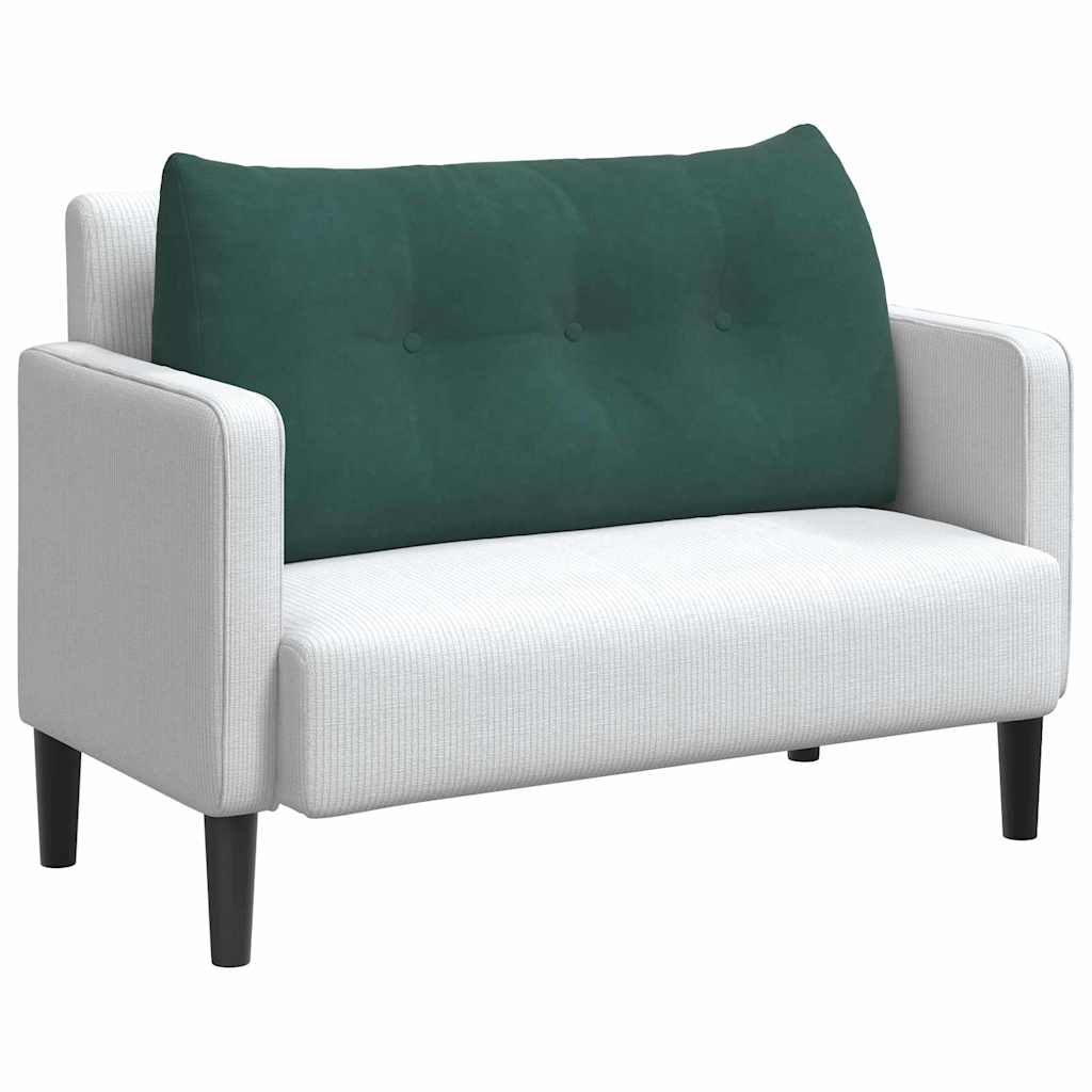 vidaXL Poduszka na plecy Ciemna zieleń 100 x 24 x 50 cm Aksamit