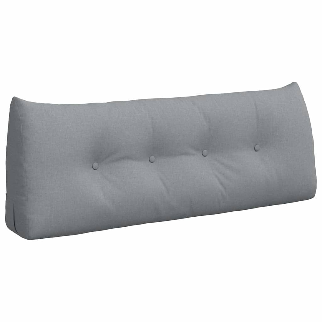 vidaXL Poduszka na plecy Jasnoszary 120 x 24 x 50 cm tkanina