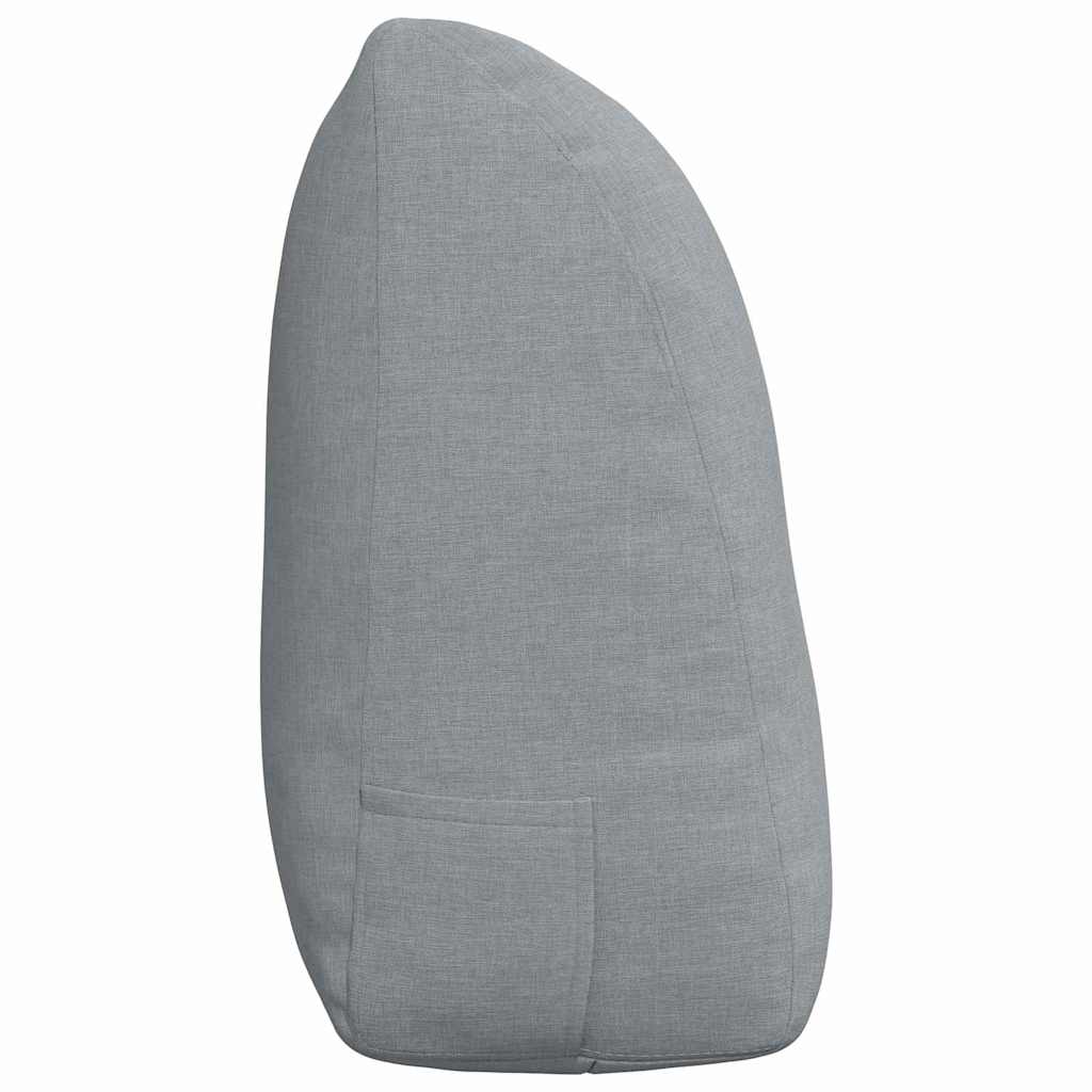 vidaXL Poduszka na plecy Jasnoszary 120 x 24 x 50 cm tkanina