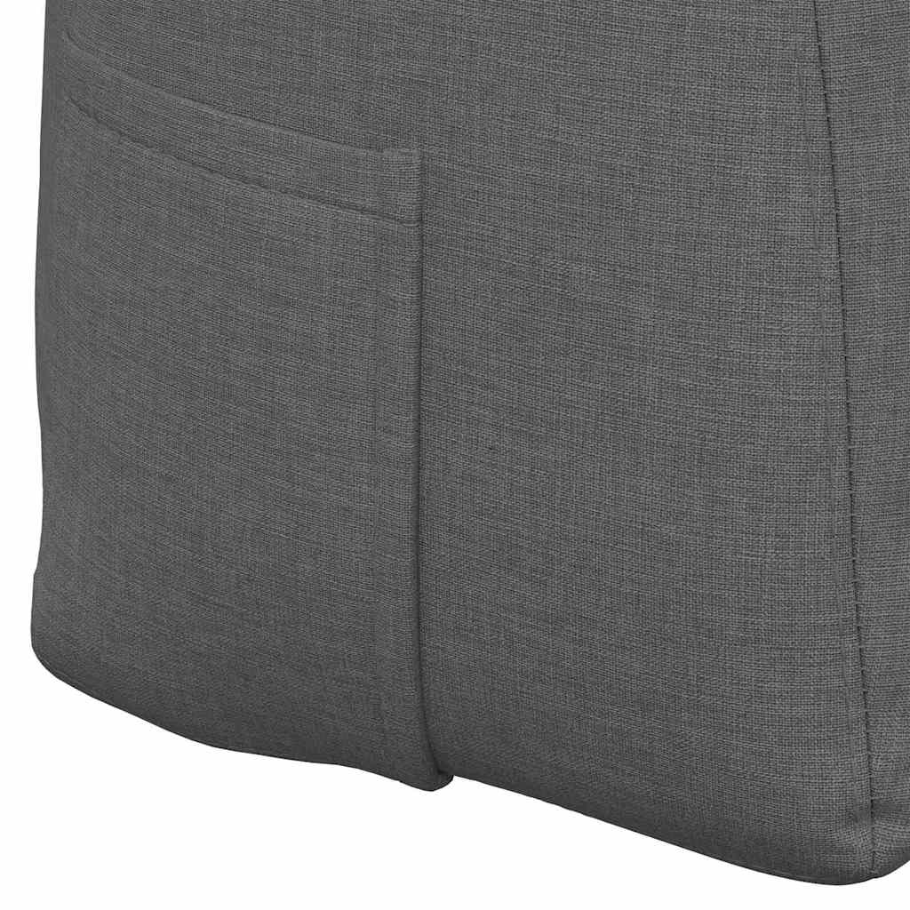 vidaXL Poduszka na plecy Ciemnoszary 120 x 24 x 50 cm tkanina