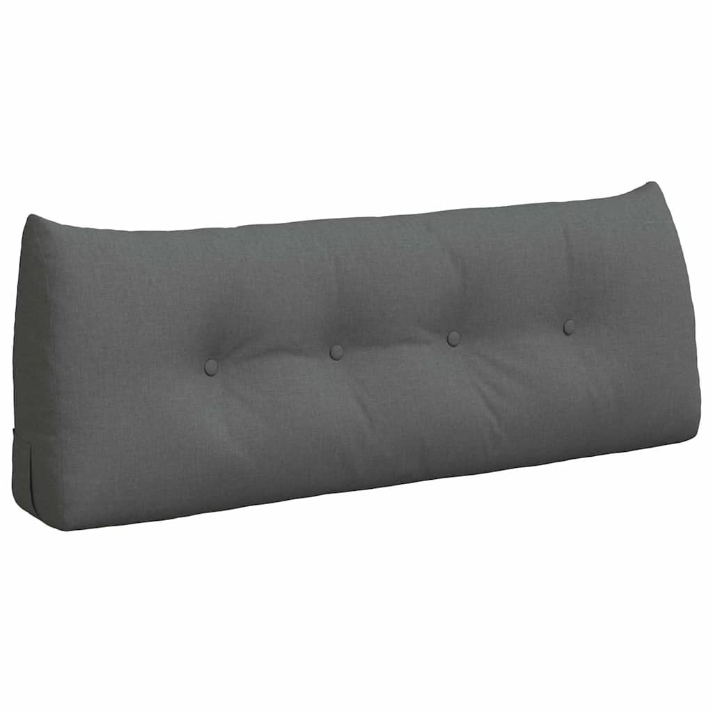 vidaXL Poduszka na plecy Ciemnoszary 120 x 24 x 50 cm tkanina