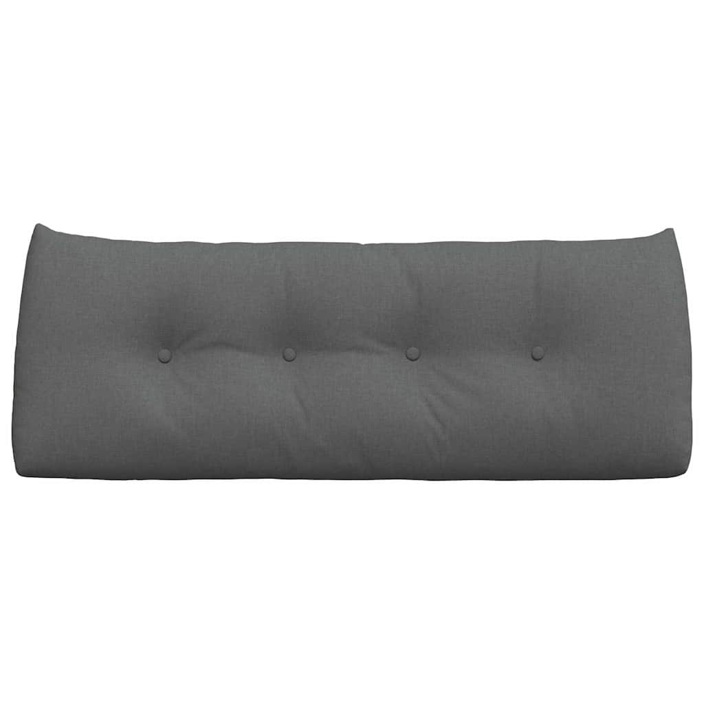 vidaXL Poduszka na plecy Ciemnoszary 120 x 24 x 50 cm tkanina