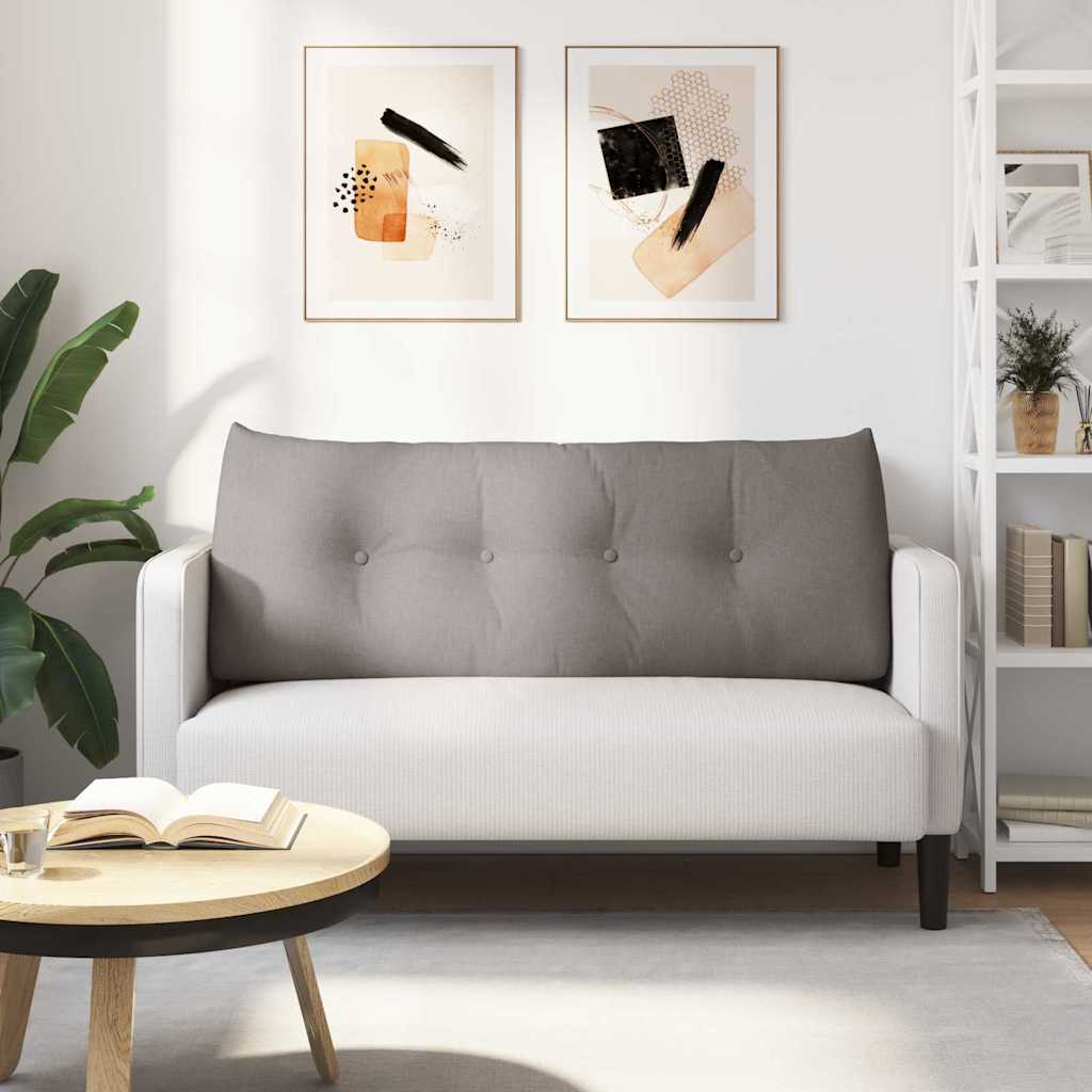 vidaXL Poduszka na plecy Ciemnoszary 120 x 24 x 50 cm tkanina