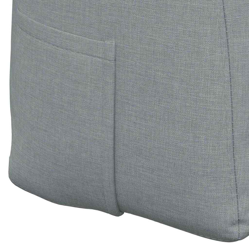 vidaXL Poduszka na plecy Jasnoszary 140 x 24 x 50 cm tkanina