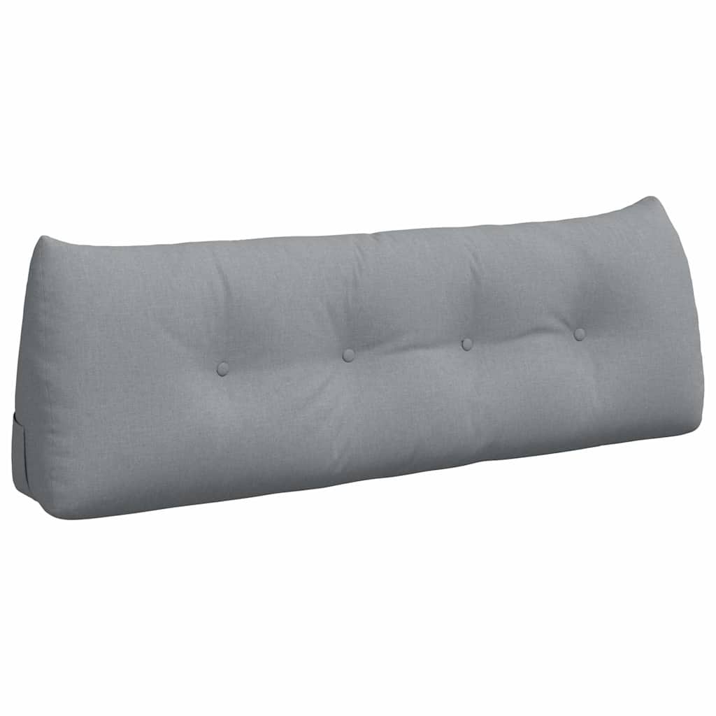 vidaXL Poduszka na plecy Jasnoszary 140 x 24 x 50 cm tkanina