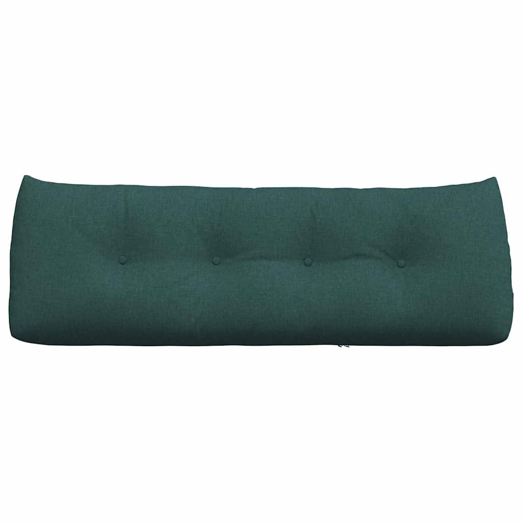 vidaXL Poduszka na plecy Ciemna zieleń 140 x 24 x 50 cm tkanina