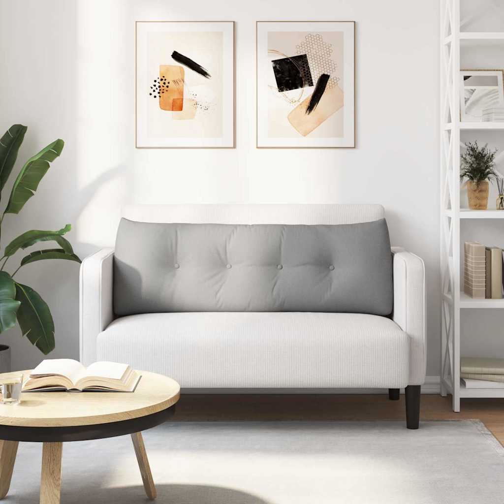 vidaXL Poduszka na plecy Szary chmur 140 x 24 x 50 cm tkanina