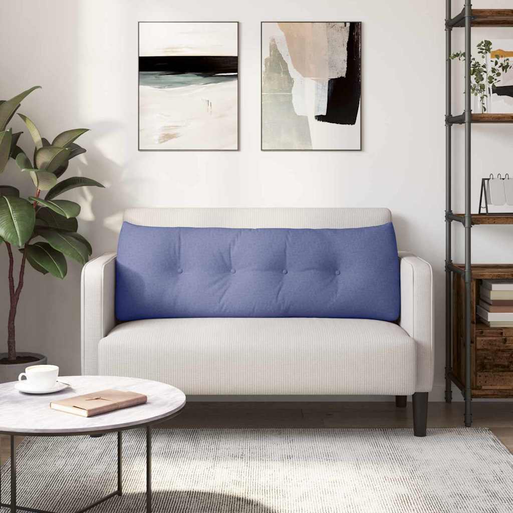 vidaXL Poduszka na plecy Niebieski dżins 140 x 24 x 50 cm tkanina