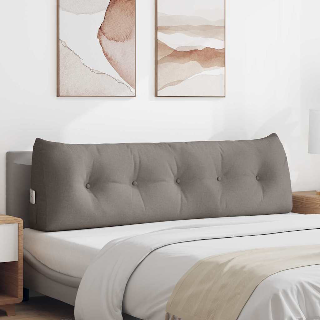 vidaXL Poduszka na plecy Ciemnoszary 160 x 24 x 50 cm tkanina