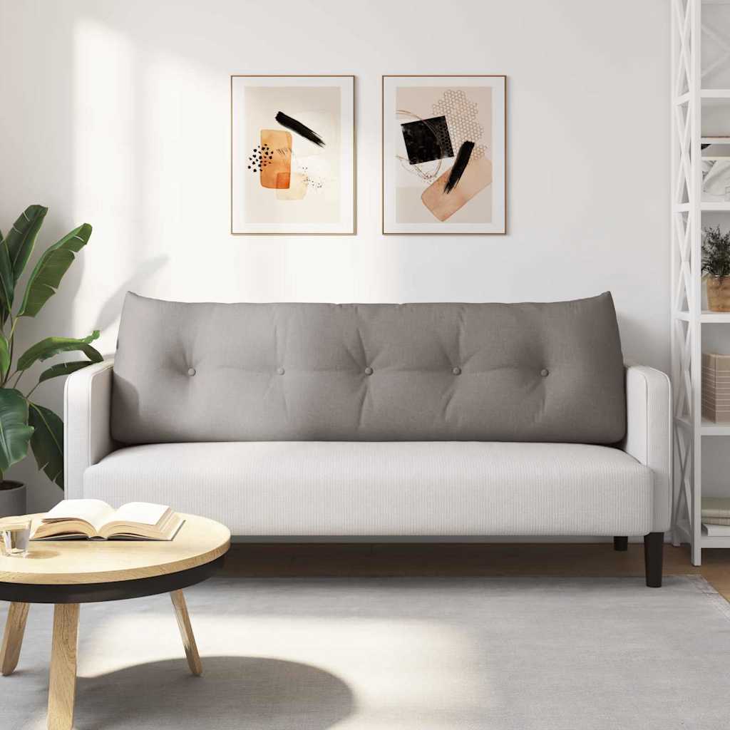 vidaXL Poduszka na plecy Ciemnoszary 160 x 24 x 50 cm tkanina