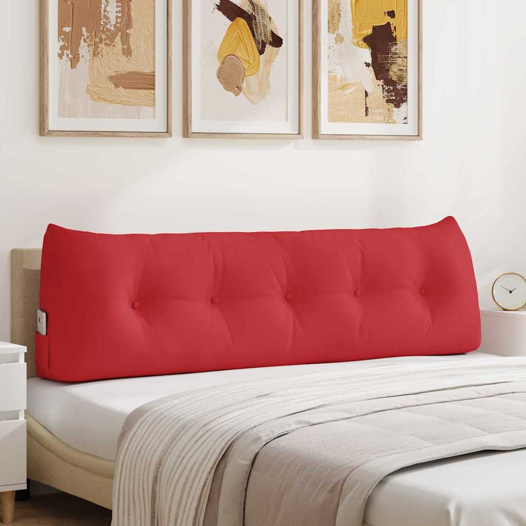 vidaXL Poduszka na plecy Czerwony 160 x 24 x 50 cm tkanina
