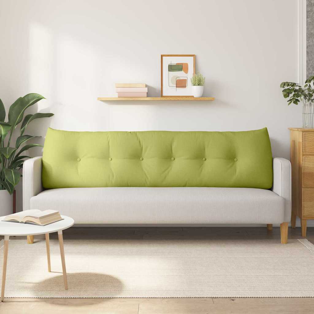 vidaXL Poduszka na plecy Jasnozielony 180 x 24 x 50 cm tkanina