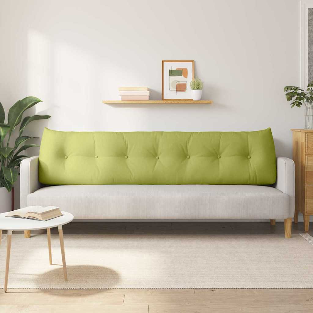 vidaXL Poduszka na plecy Jasnozielony 200 x 24 x 50 cm tkanina