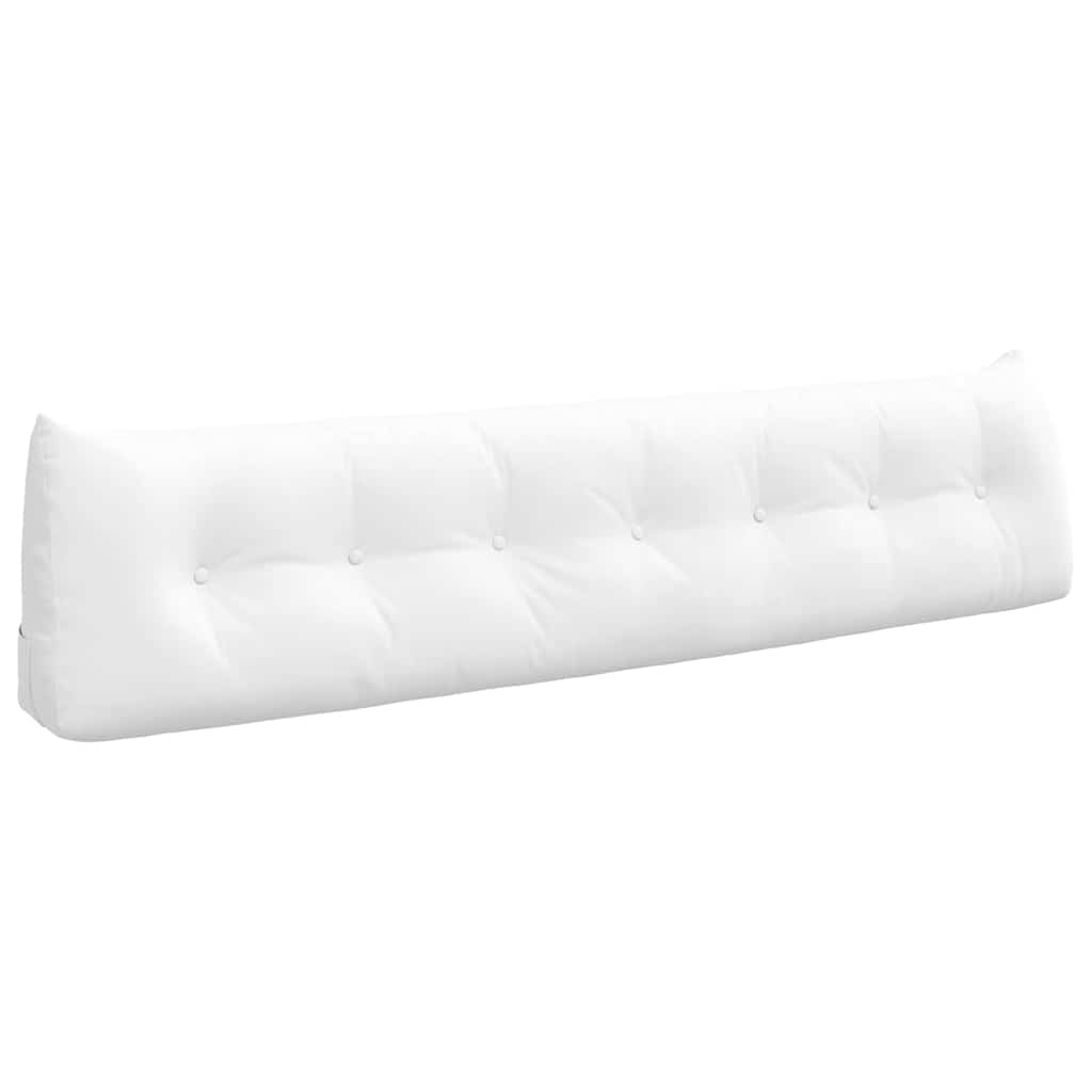 vidaXL Poduszka na plecy Biały 200 x 24 x 50 cm tkanina
