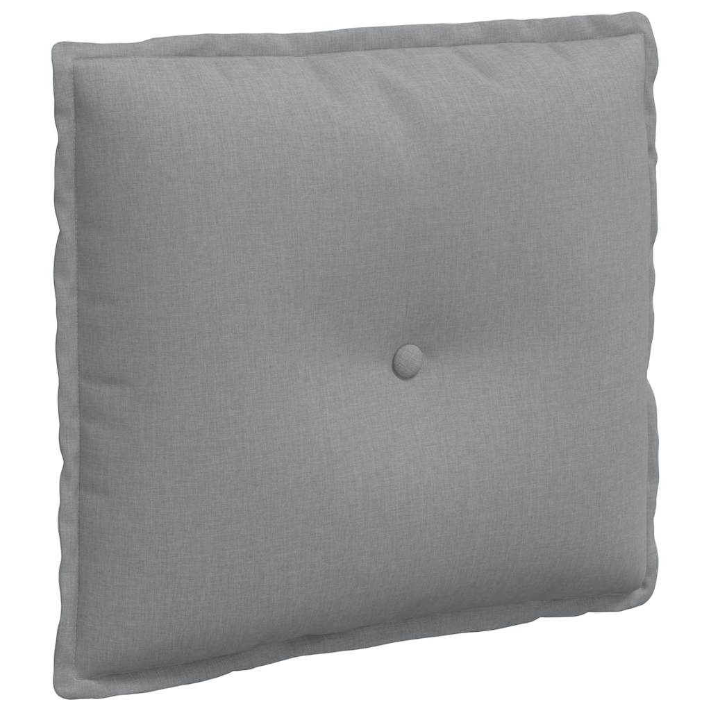 vidaXL Poduszka na plecy Jasnoszary 50 x 19 x 45 cm tkanina