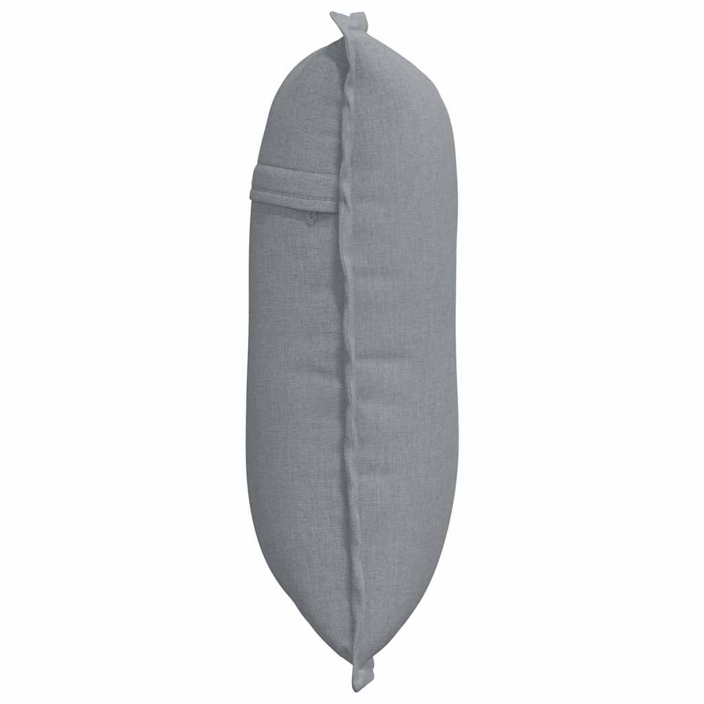vidaXL Poduszka na plecy Jasnoszary 50 x 19 x 45 cm tkanina