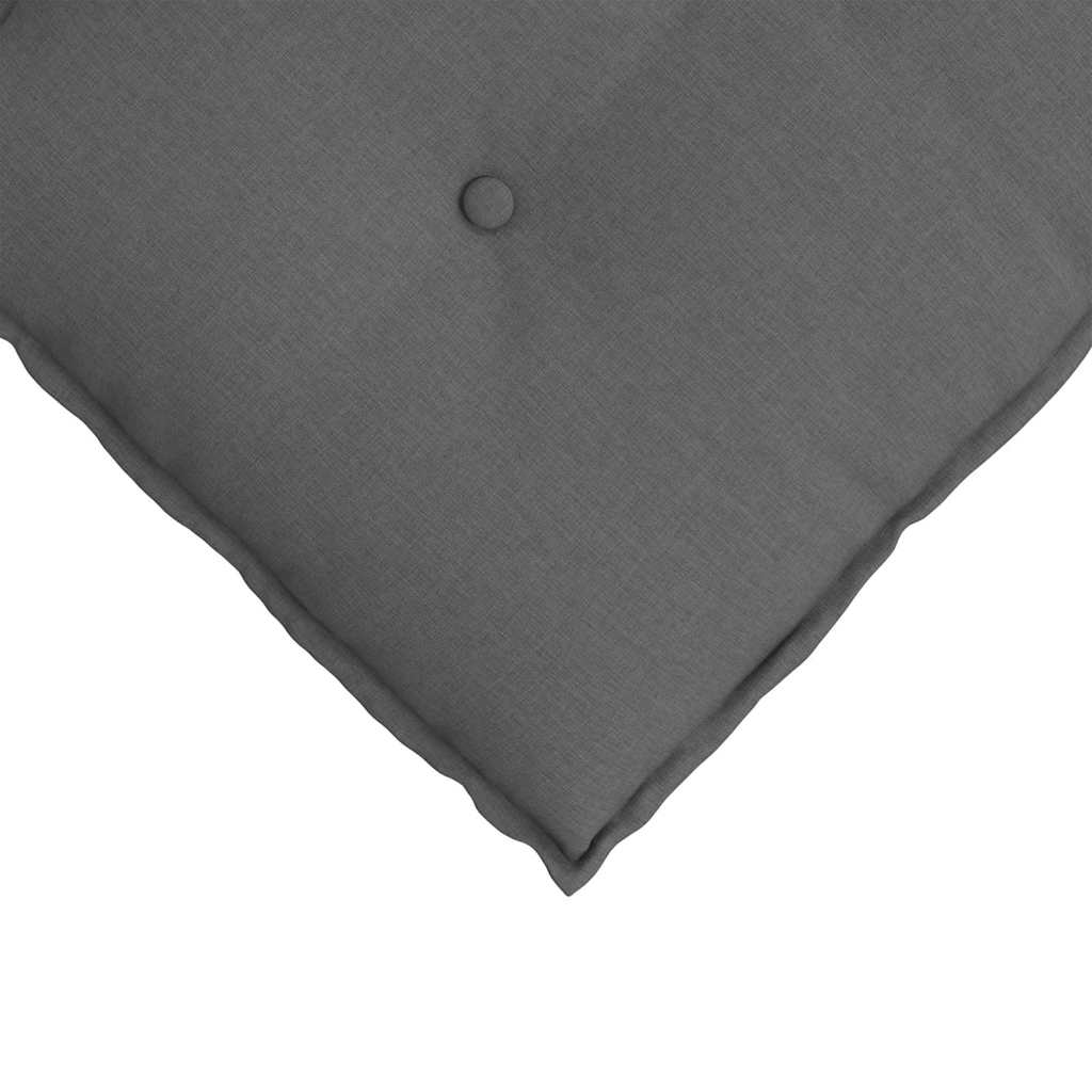 vidaXL Poduszka na plecy Ciemnoszary 50 x 19 x 45 cm tkanina