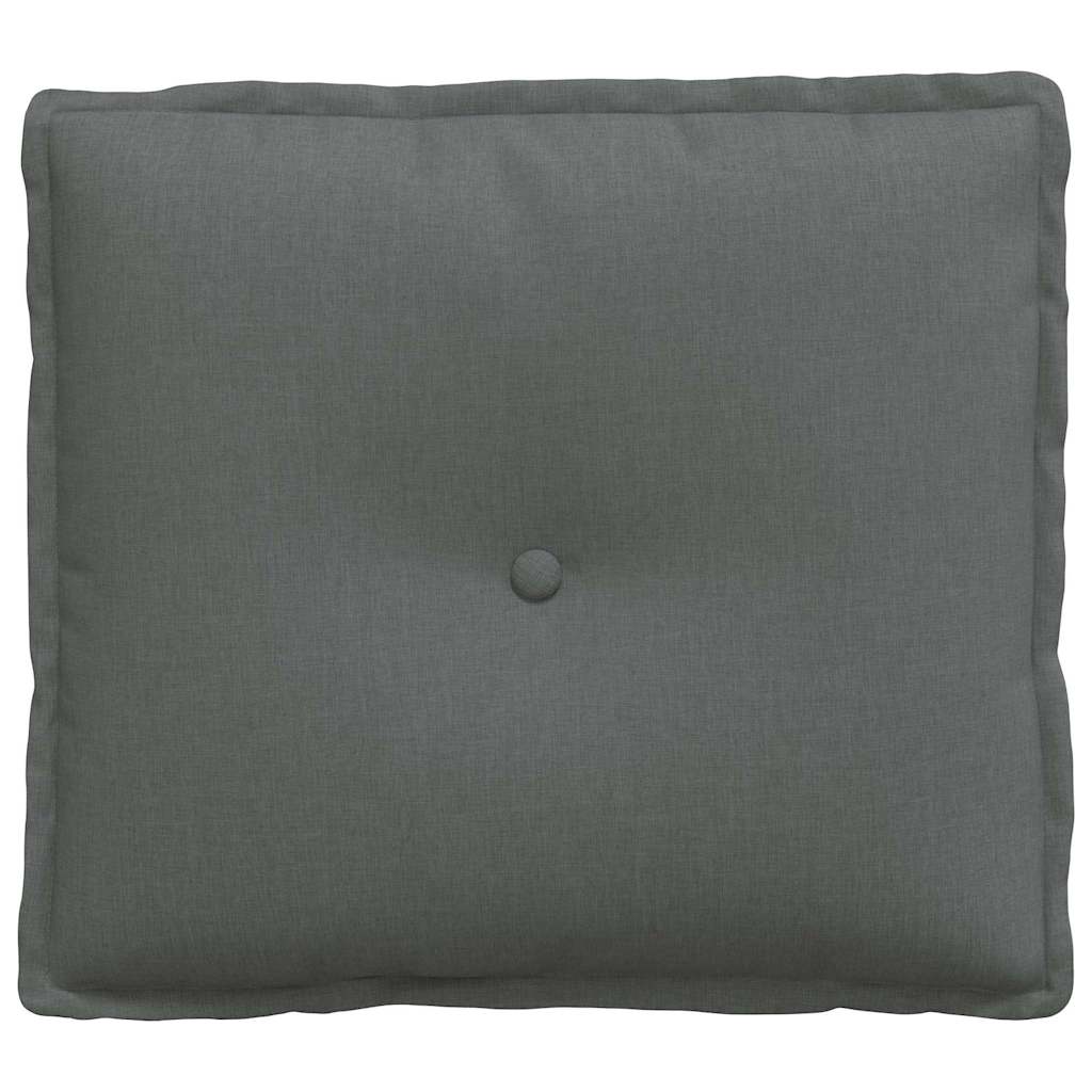 vidaXL Poduszka na plecy Ciemnoszary 50 x 19 x 45 cm tkanina