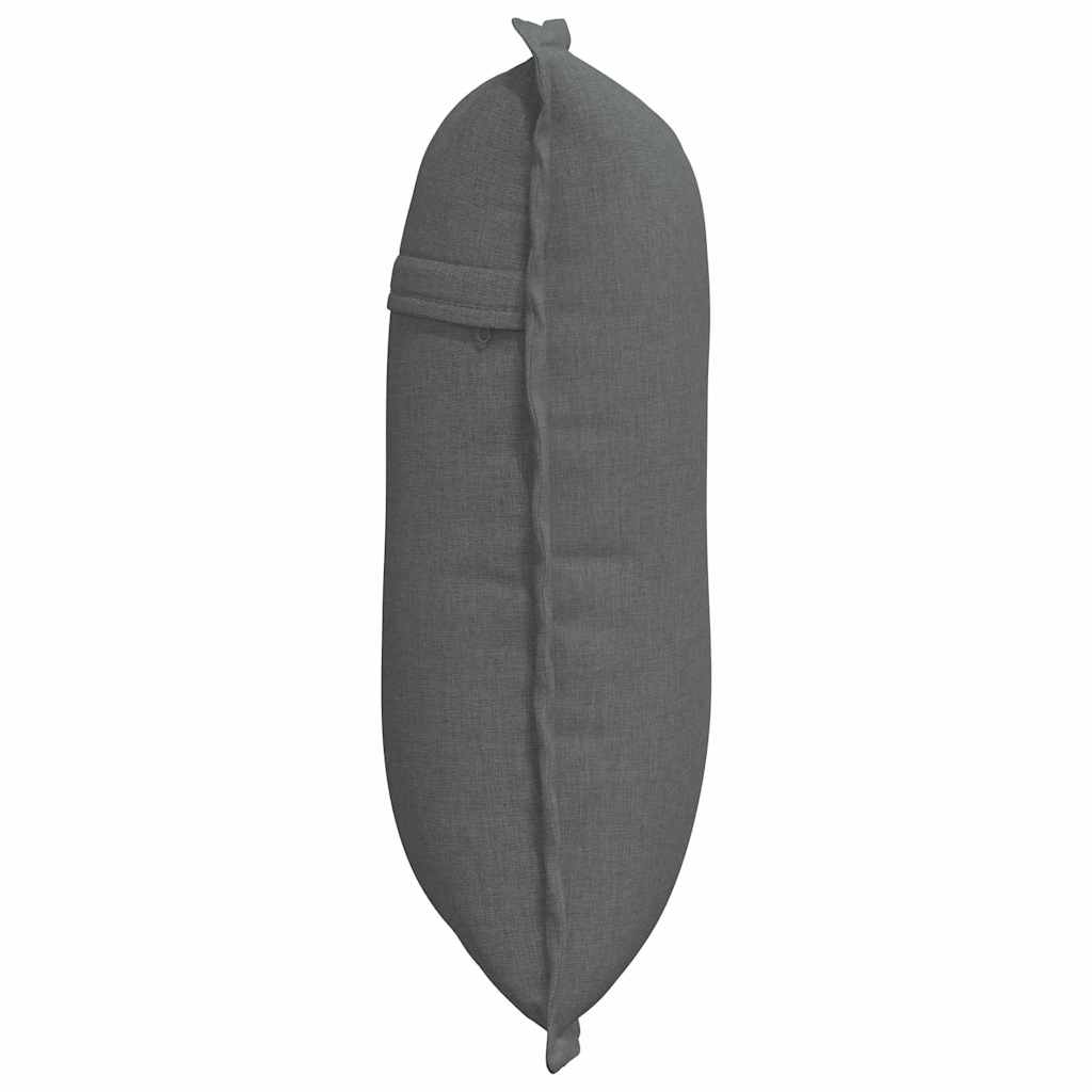 vidaXL Poduszka na plecy Ciemnoszary 50 x 19 x 45 cm tkanina