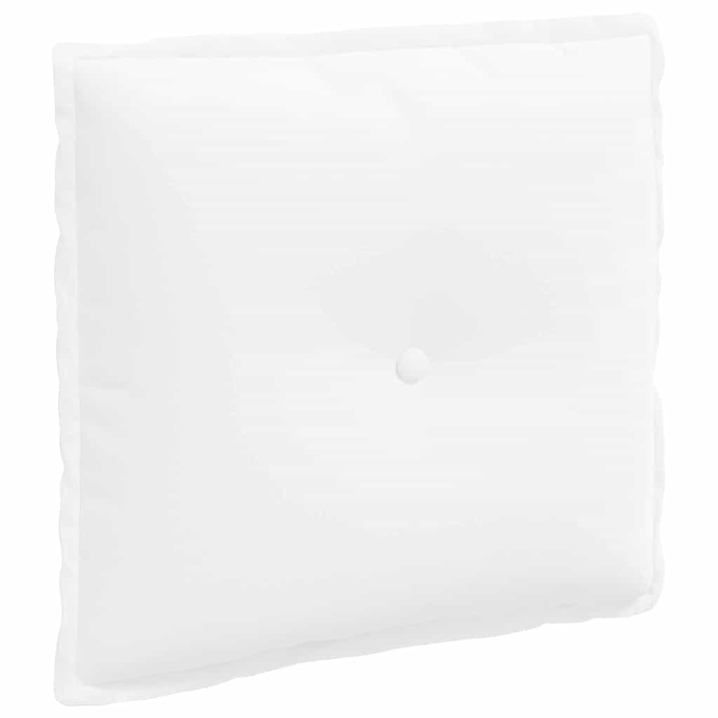 vidaXL Poduszka na plecy Biały 50 x 19 x 45 cm tkanina