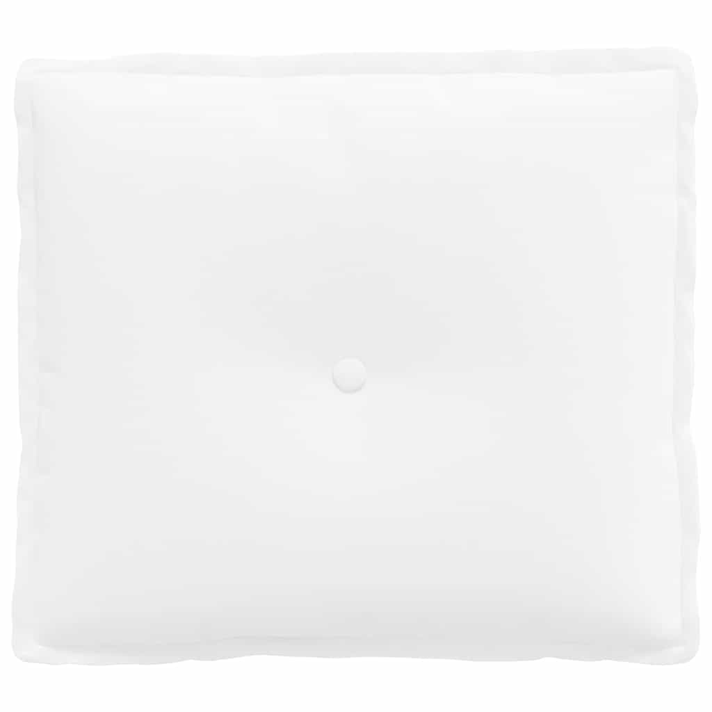 vidaXL Poduszka na plecy Biały 50 x 19 x 45 cm tkanina