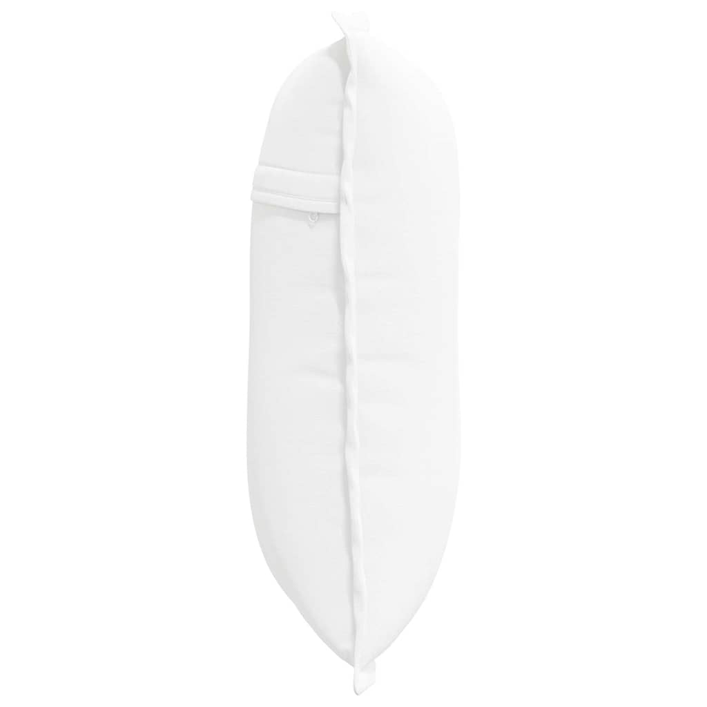 vidaXL Poduszka na plecy Biały 50 x 19 x 45 cm tkanina