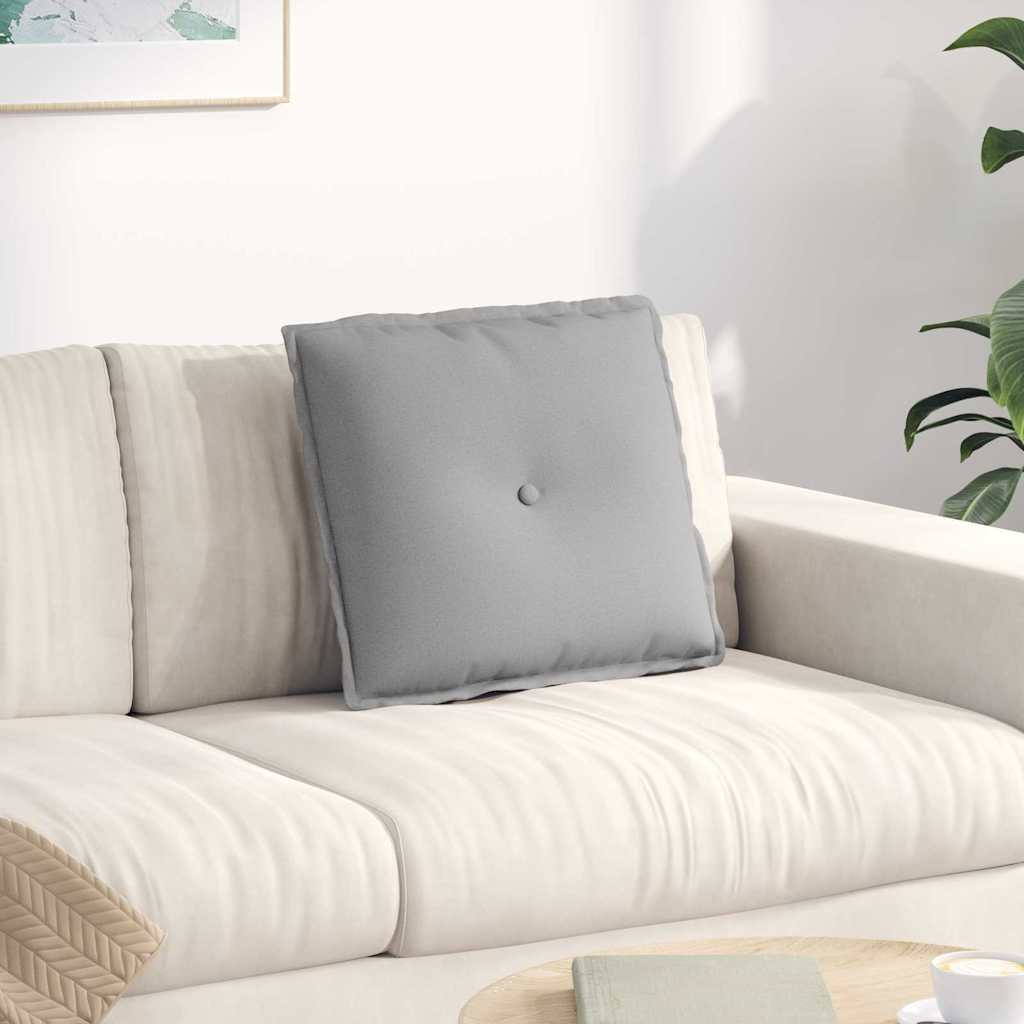vidaXL Poduszka na plecy Szary chmur 50 x 19 x 45 cm tkanina