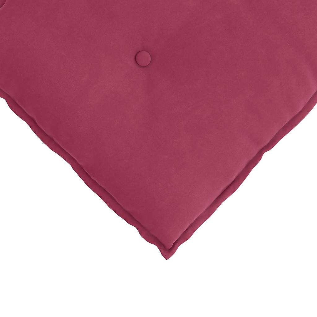 vidaXL Poduszka na plecy Czerwone wino 50 x 45 cm Tkanina sztruksowa