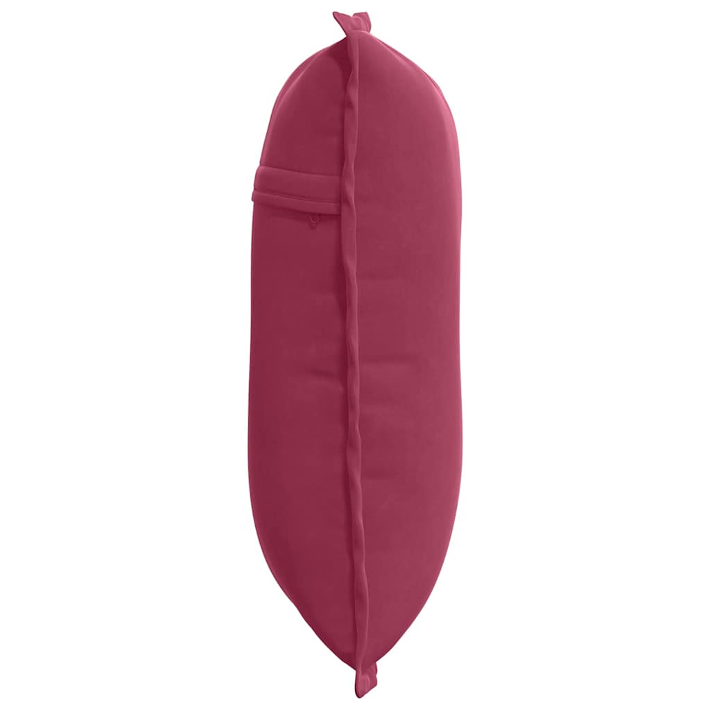 vidaXL Poduszka na plecy Czerwone wino 50 x 45 cm Tkanina sztruksowa