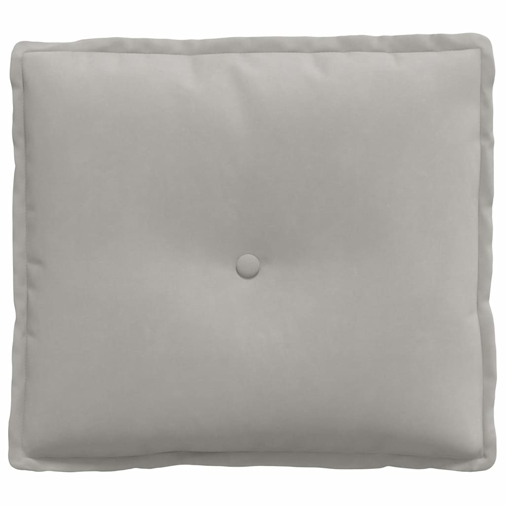 vidaXL Poduszka na plecy Jasnoszary 50 x 45 cm Tkanina mikrofibrowa